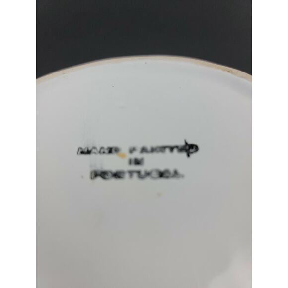 Vintage Hen Chicken Sitting on Woven White Basket Ceramic Container Portugal - Picture 10 of 12